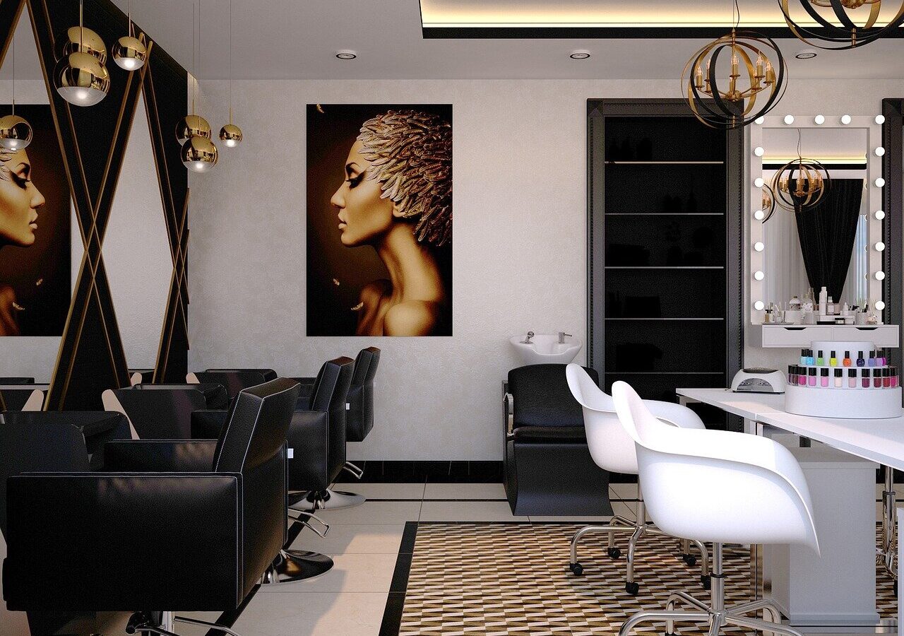 Modern beauty salon interior